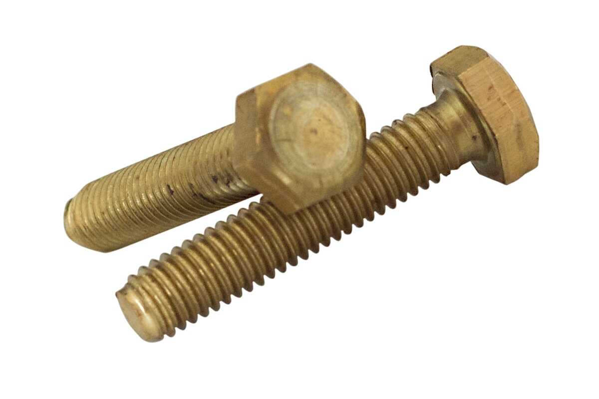 Болт шестигранний M5x40 латунь